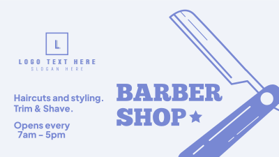 Haircuts and Styling Facebook event cover Image Preview