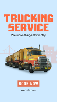 Pro Trucking Service Instagram story Image Preview