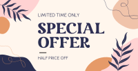 Organic Abstract Special Offer Facebook Ad Design