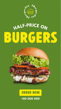Best Deal Burgers Facebook Story Design