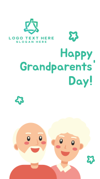 Grandparents Day Illustration Greeting Facebook story Image Preview