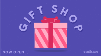 Retro Gift Shop Facebook Event Cover Design