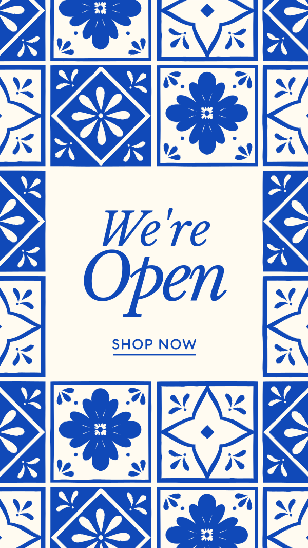 Tile Shop Opening Facebook Story Design