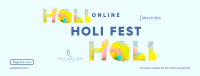 Holi Fest Facebook Cover Design