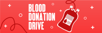 Blood Donation Drive Twitter Header Image Preview