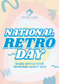 Swirly Retro Day Poster Image Preview