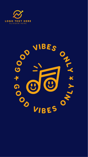 Good Vibes Happy Note Facebook story Image Preview