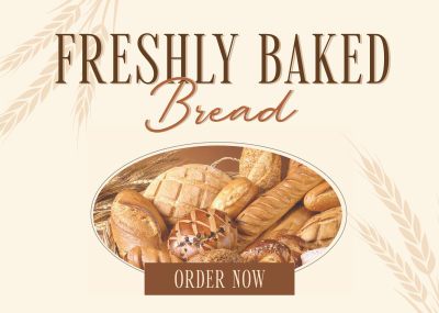 Earthy Bread Bakery Postcard Image Preview