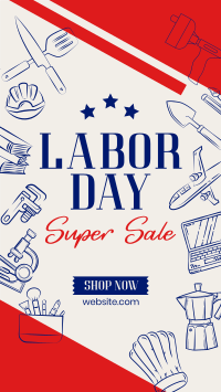 Labor Day Sale Facebook Story Design