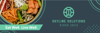 Healthy Food Sushi Bowl Twitter Header Image Preview