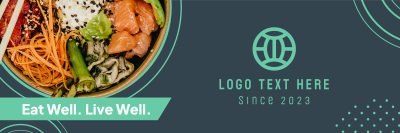 Healthy Food Sushi Bowl Twitter header (cover) Image Preview
