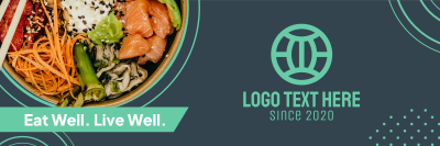 Healthy Food Sushi Bowl Twitter header (cover)