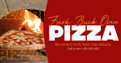 Hot and Fresh Pizza Facebook ad Image Preview