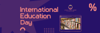 International Education Day Twitter Header Design