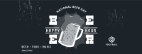 Beer Badge Promo Facebook Cover Image Preview