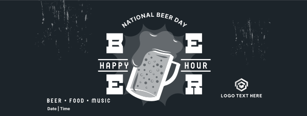 Beer Badge Promo Facebook Cover Design