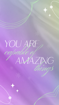 You Are Amazing Facebook Story Design