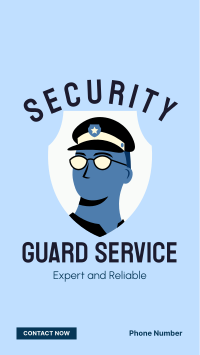 Security Guard Booking Facebook Story Design