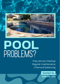 Pool Problems Maintenance Flyer Design