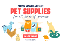 Quirky Pet Supplies Postcard Image Preview