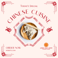Chinese Cuisine Special Instagram Post Design