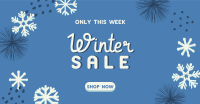 Decorative Winter Sale Facebook Ad Design