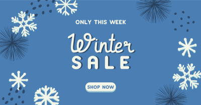 Decorative Winter Sale Facebook ad Image Preview