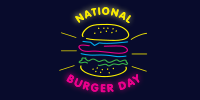 Neon Burger Twitter Post Image Preview