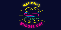 Neon Burger Twitter post Image Preview