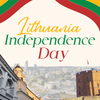 Rustic Lithuanian Independence Day Instagram Post Design