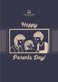 Family Day Frame Poster Design