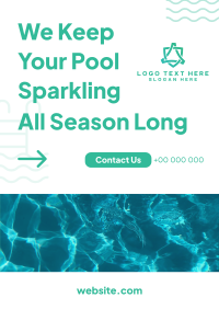 Pool Sparkling Poster Design