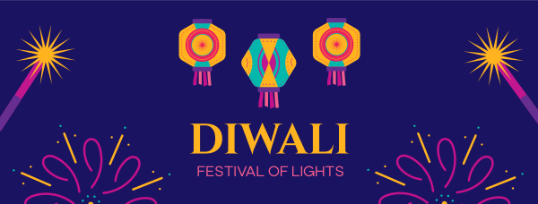 Diwali Festival Facebook Cover Design Image Preview