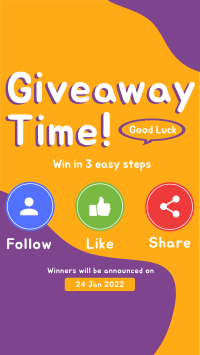 Giveaway Time Instagram story Image Preview