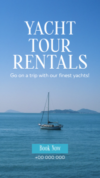 Relaxing Yacht Rentals Instagram story Image Preview