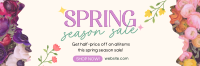 Spring Season Sale Twitter Header Design