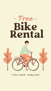 Free Bike Rental Instagram reel Image Preview