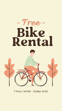 Free Bike Rental Instagram Reel Image Preview