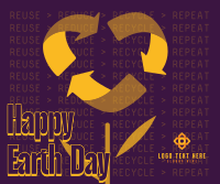 Earth Day Recycle Facebook Post Design