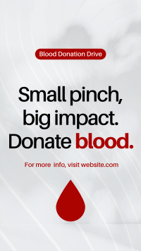Blood Donation Drive TikTok video Image Preview
