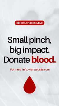 Blood Donation Drive TikTok Video Image Preview