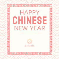 Lunar Year Pattern Instagram Post Design