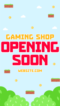 Game Shop Opening TikTok Video Image Preview