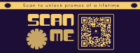 Fun Minimalist QR Promo Facebook Cover Preview