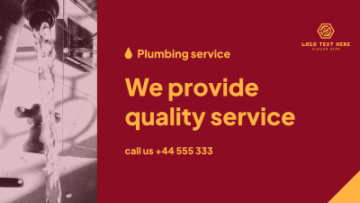Plumbing Service Provider Facebook event cover Image Preview