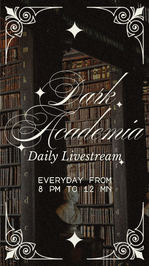 Dark Academia Study Playlist Facebook story Image Preview