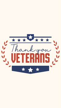 Thank you Veterans Wreath Instagram Story Design