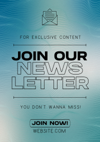 Modern Minimal Newsletter Flyer Preview