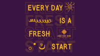 Fresh Start Quote Animation Design