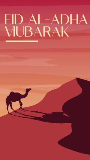 Desert Camel Instagram story Image Preview